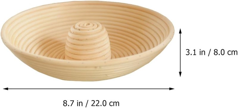 Bread Proofing Basket 22x8cm Rattan Oval Dough Bowl for Sourdough Bread Baking Kitchen Supplies Random Color - Image 2