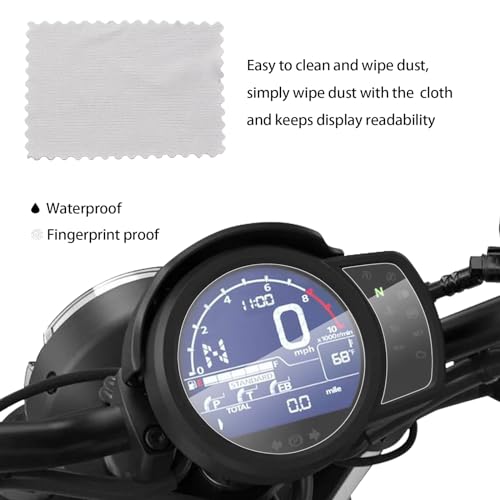 HAONEL Instrument Film Dashboard Screen Protector Replacement for Honda Rebel 1100 CMX1100 CMX 1100 2021-2023 Cluster Display Screen Protective Cover - Image 4