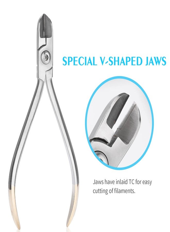 ANNWAH ANNWAN Braces Wire Cutter - Professional Stainless Steel Wire Cutter for Braces Lightweight Orthodontic Wire Cutters Durable Dental Ligature Cutter Plier - Image 2