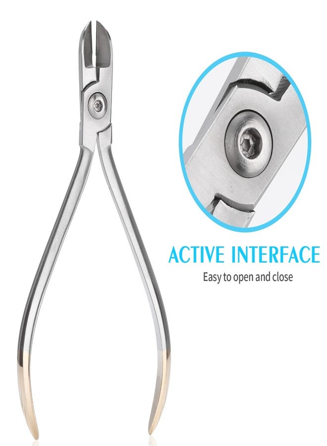 ANNWAH ANNWAN Braces Wire Cutter - Professional Stainless Steel Wire Cutter for Braces Lightweight Orthodontic Wire Cutters Durable Dental Ligature Cutter Plier - Image 3