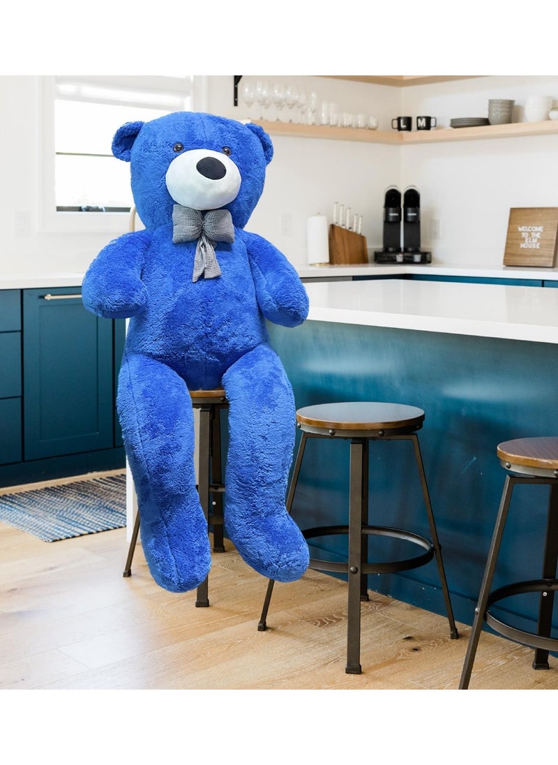 SOLE - Cute Large Plush Teddy Bear with Bow Tie, 130 cm - 100% Local, Plush Bear SPECIAL for Lovers - Image 1