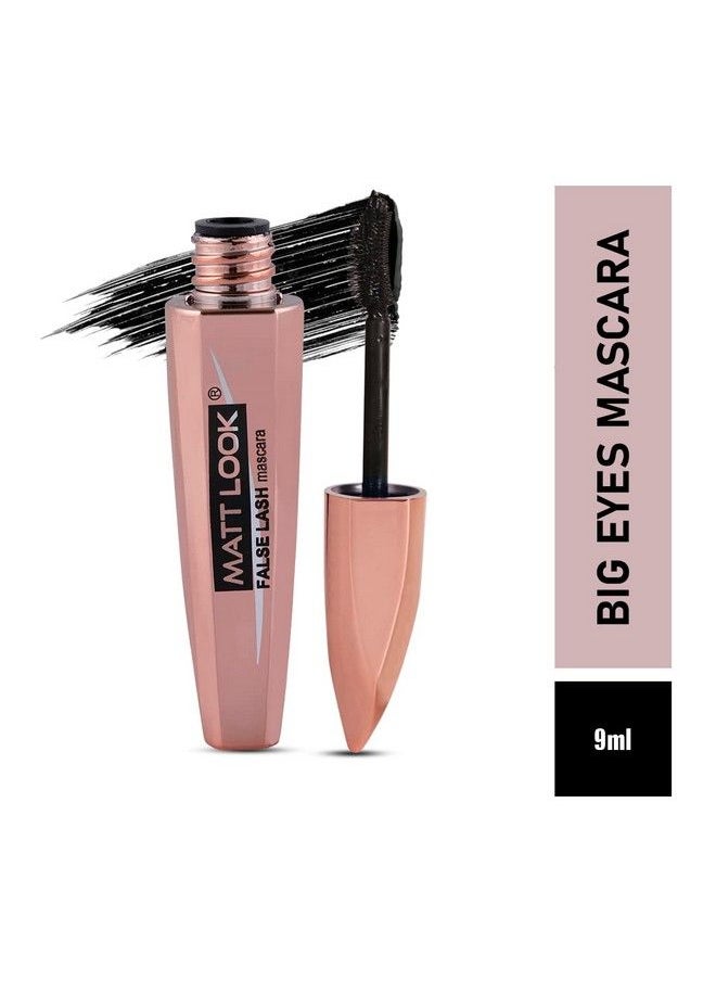 matt look Mattlook Eye Makeup Curl & Volume Waterproof False Lash Mascara & Defined Volume With No Clump Longlasting Suitable For Sensitive Eyes Soft Fibre Brush Washable Natural Finish Black (12Ml)  - Image 3