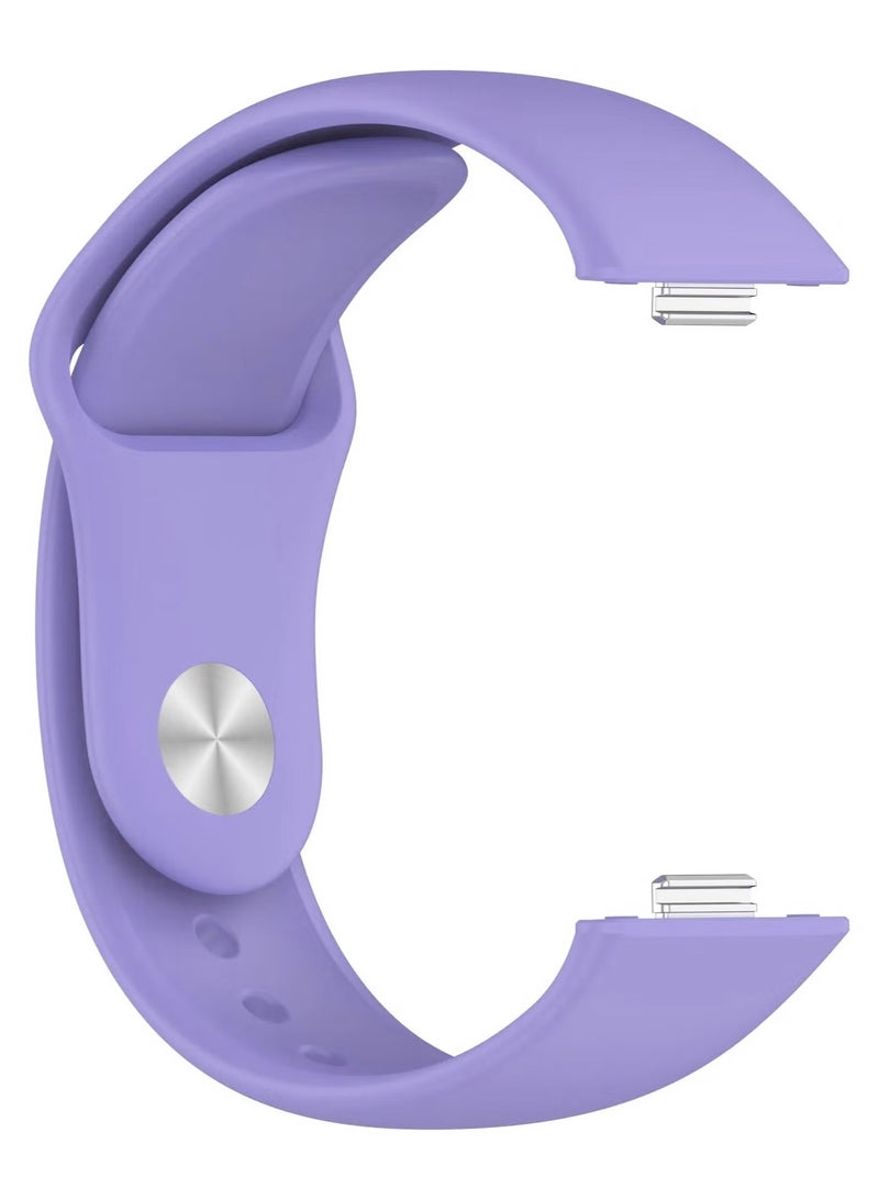 سوار سيليكون لساعة هواوي واتش فيت 3 / فيت 4 / فيت 4 برو الرياضية، ملحقات الساعة الذكية، سوار كوريا بديل (أرجواني فاتح) - Image 2