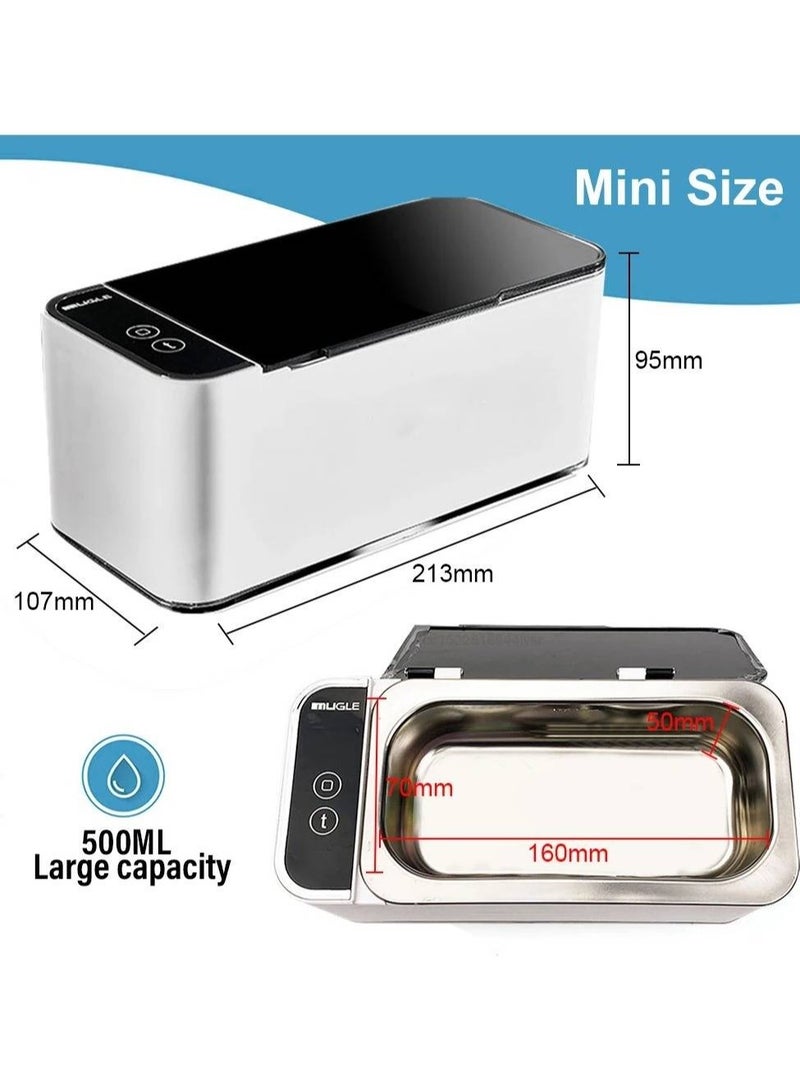 Ultrasonic Cleaner 35W Ultrasonic Glasses Jewelry Cleaner 500ML Ultrasonic Cleaning Machine Ultrasound Washing Bath For Glasses - Image 3