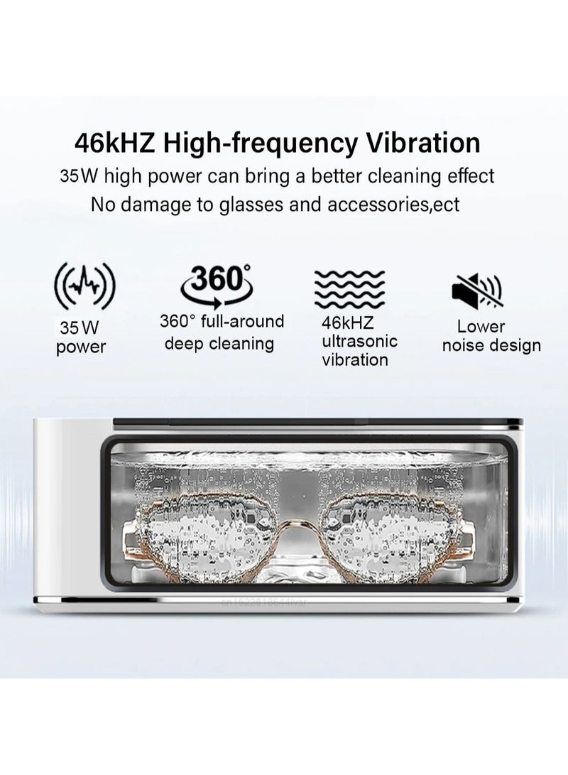 Ultrasonic Cleaner 35W Ultrasonic Glasses Jewelry Cleaner 500ML Ultrasonic Cleaning Machine Ultrasound Washing Bath For Glasses - Image 5