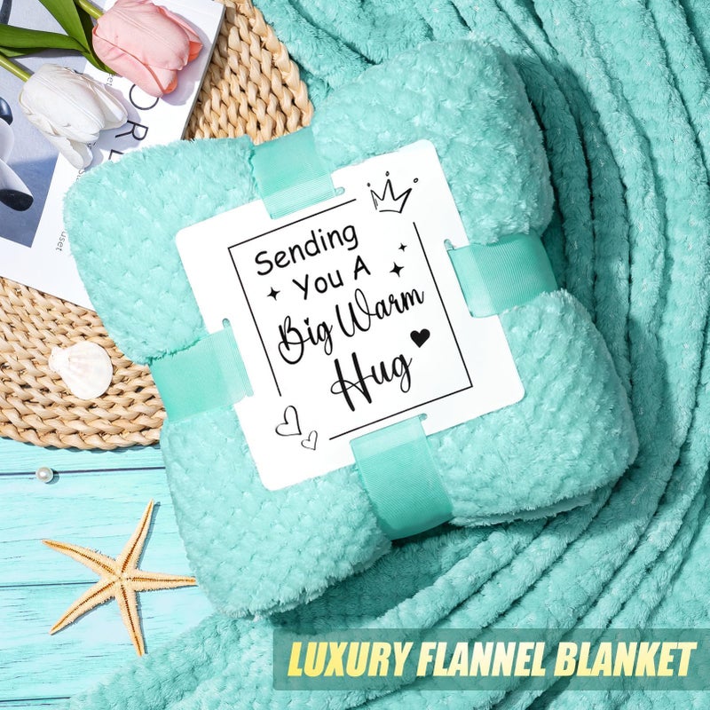 Qinline Birthday Gifts for Women Self Care Get Well Soon Gifts, Ocean Relaxing Spa Gift Box Care Package Basket w/ Luxury Flannel Blanket 40 oz Tumbler, Mother's Day Gift for Mom Her Wife Girlfriend Grandma - Image 4
