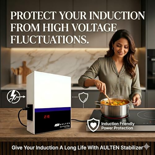 AULTEN Automatic Digital Voltage Stabilizer for Washing Machine, Microwave Oven and Treadmill 5000VA 4000W 160V-280V AD019 (White) | 2 Year Warranty - Image 3