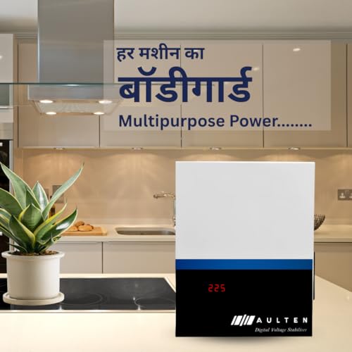 AULTEN Automatic Digital Voltage Stabilizer for Washing Machine, Microwave Oven and Treadmill 5000VA 4000W 160V-280V AD019 (White) | 2 Year Warranty - Image 4