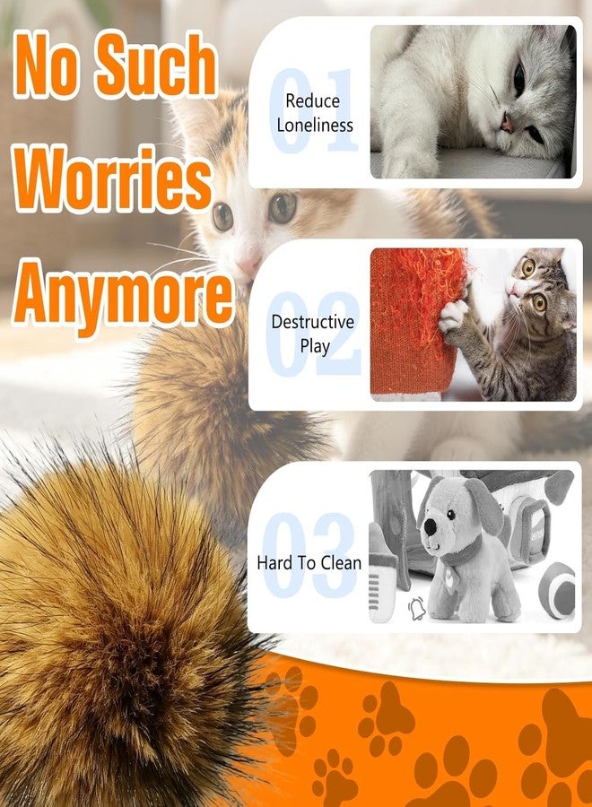 3pcs Cat Toy Faux Rabbit Fur Ball, 2026 New Soft Rabbit Fur Ball Cat Toys, Furry Catnip Toy Ball, Washable, for Indoor Cats to Chase for Exercise and Bonding - Image 2