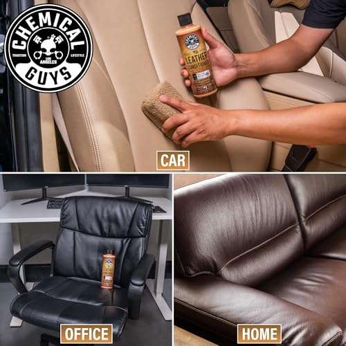 Chemical Guys SPI1091601 Leather Cleaner and Conditioner Leather & Interior Care Bundle + SPI22016 Total Interior Cleaner & Protectant, Safe for Cars, Home, Office, & More (16 fl oz) 3 Items - Image 5