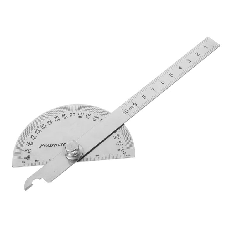 TEHAUX Woodworking Angle Protractor Ruler Measuring Tool for Accurate Woodworking and Construction Projects Compact Design for Easy Handling - Image 1