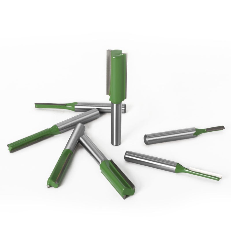 7PCS Router Bits Set 6mm Shank 3 4 5 6 8 10 12mm Diameter Double Flute Straight Bit for Woodworking Milling Cutter Tool - Image 5