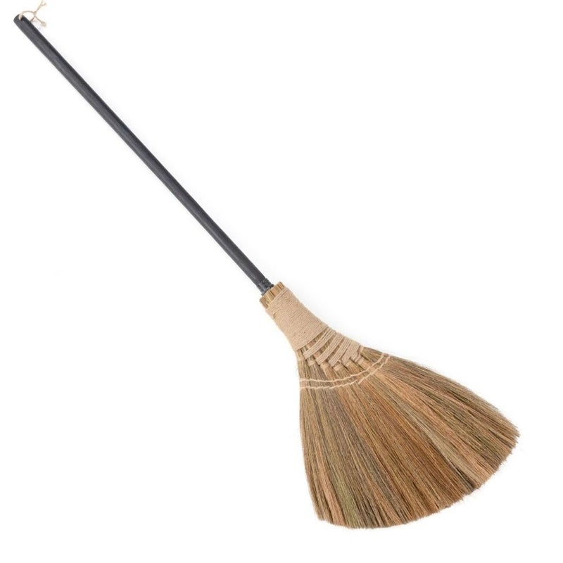 BMart Home Natural Whisk Broom â€“ Vietnamese Straw Soft Broom for Indoor-Outdoor Cleaning, Yard, Sofa, Car Hood, Decoration, 51.57-Inch Long - Image 1