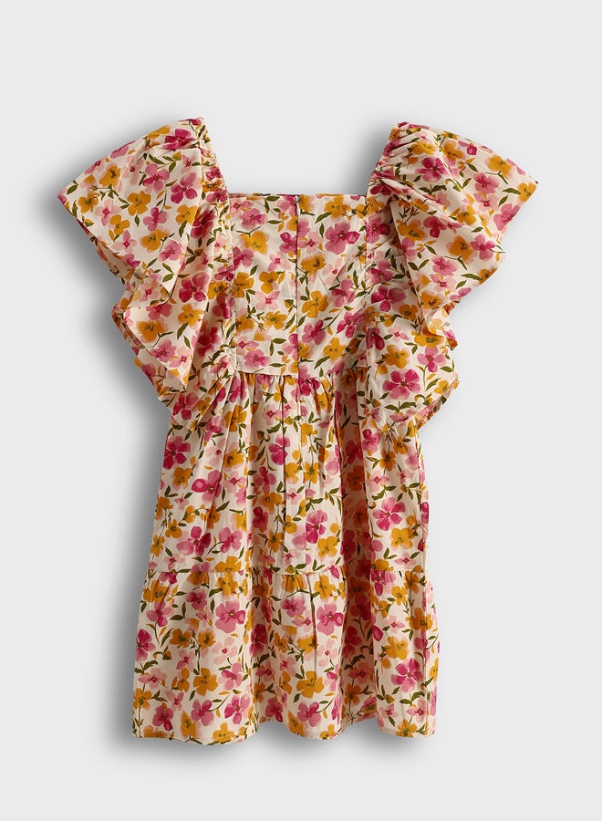 LC WAIKIKI Girls' Square Neck Summer Dress - Image 2