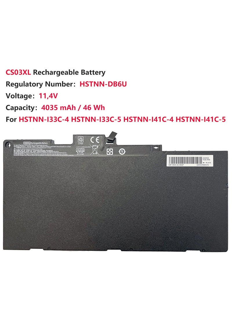 Generic HP CS03XL CSO3XL 840 800231 141 HSTNN DB6U IB6Y Laptop Battery for EliteBook 745 G3 755 8 50 Z 15u 11.4V Lithium  - Image 2