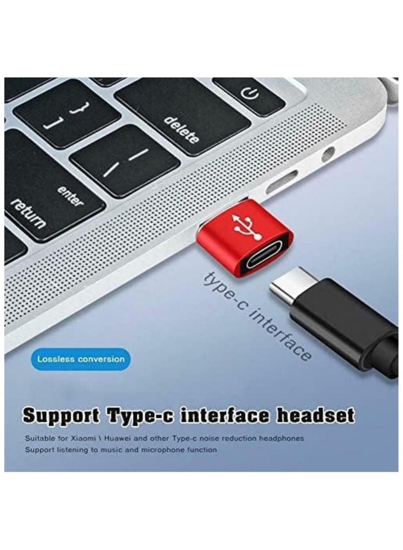 Type-C to USB Adapter Supports All Devices - Red - Image 3