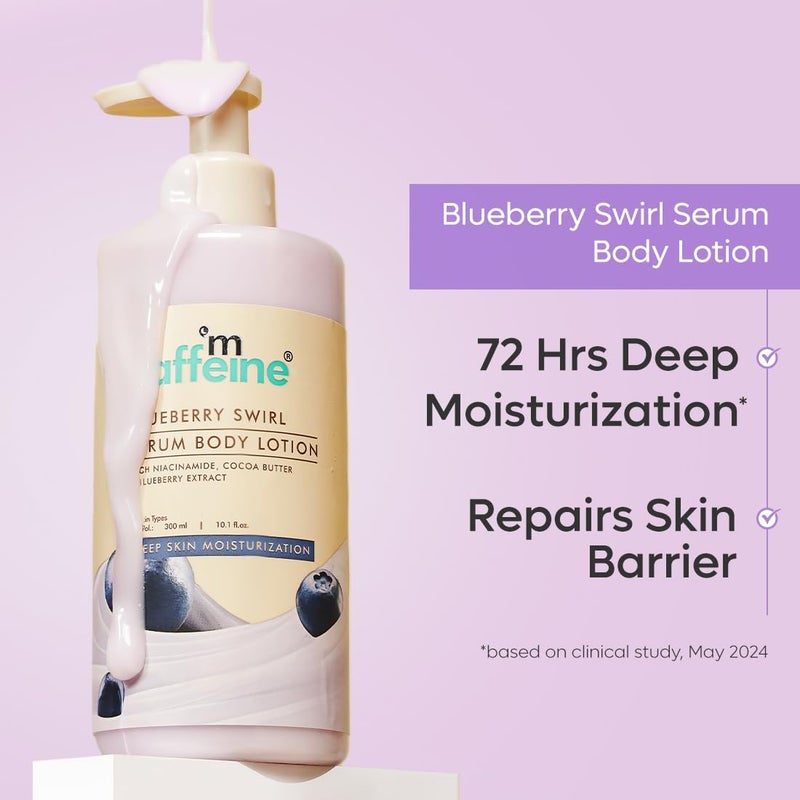 MCaffeine mcaffeine Blueberry Escape Bath  Body Gift KitBody Wash Body Lotion Teal LoofahGift Set For Men And WomenPampering Kit For Birthday Anniversary  All Special Occasions 100 Vegan - Image 5