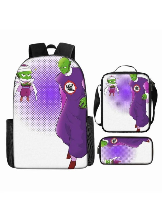 عام حقيبة الظهر المطبوعة الشائعة - مجموعة حقيبة الظهر المكونة من ثلاث قطع (يمكن استخدامها للطلاب والأطفال والأصدقاء للنزهات وتسلق الجبال وما إلى ذلك) - 66 - Image 2