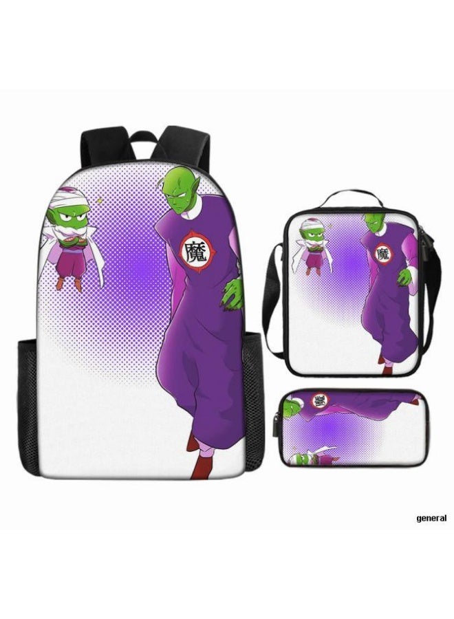 عام حقيبة الظهر المطبوعة الشائعة - مجموعة حقيبة الظهر المكونة من ثلاث قطع (يمكن استخدامها للطلاب والأطفال والأصدقاء للنزهات وتسلق الجبال وما إلى ذلك) - 66 - Image 1