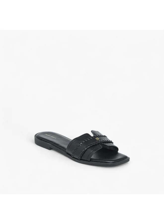 فلورا بيلا من شو إكسبرس Women Braid Detail Slip-On Flat Sandals