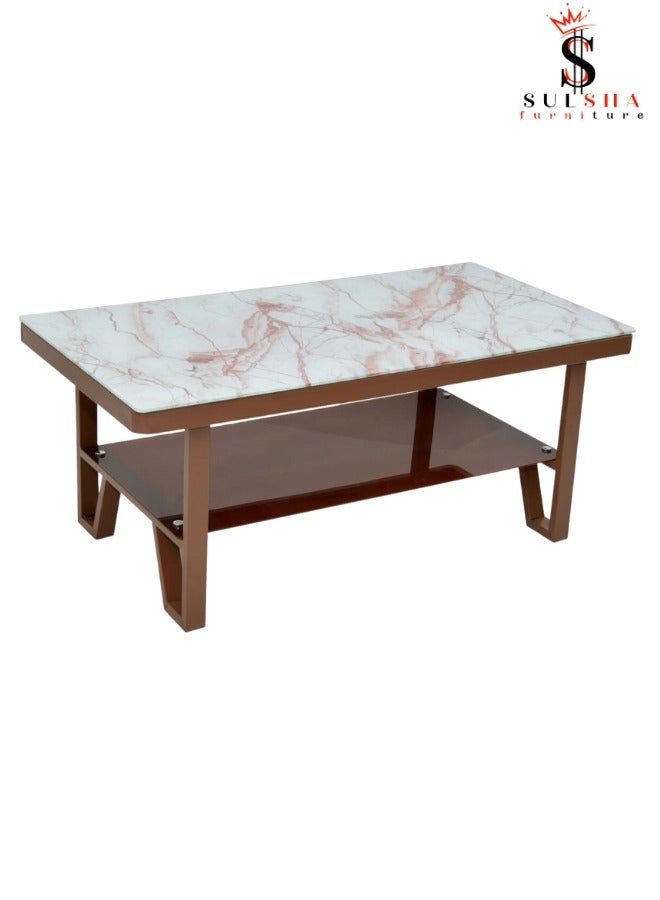SULSHA coffee table modern living room table in coffee color - Image 2