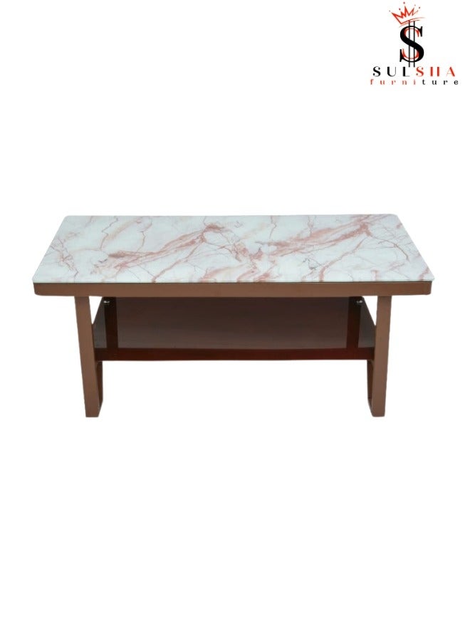 SULSHA coffee table modern living room table in coffee color - Image 1