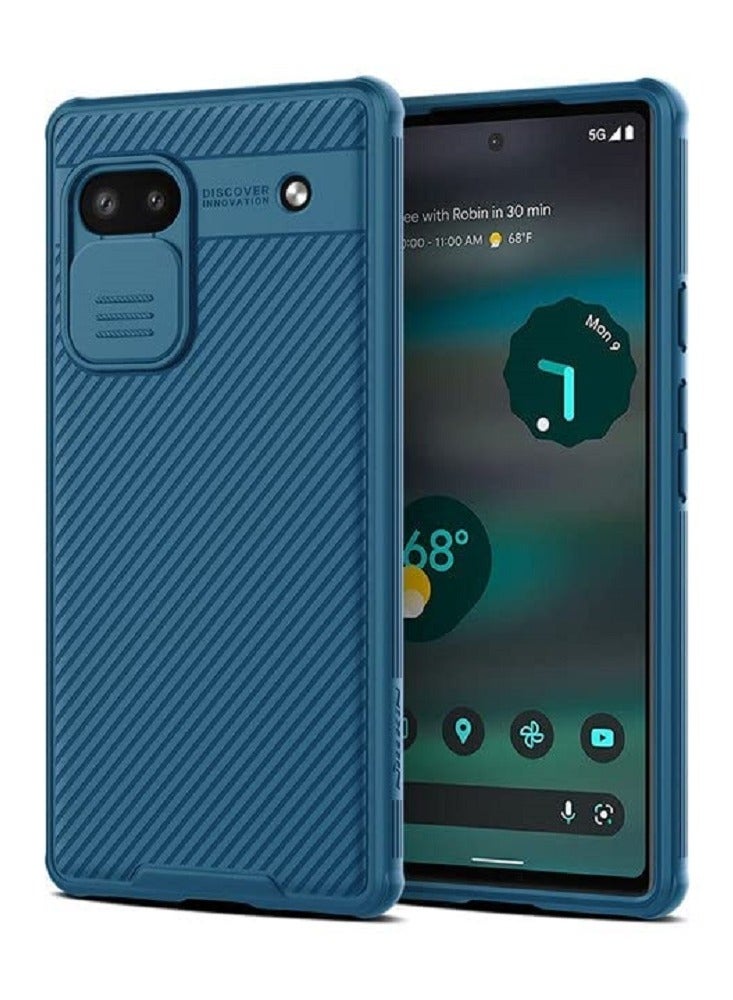 KASTWAVE Case for Pixel 6A with Slide Camera Cover, TPU and Silicone Case for Google Pixel 6A Phone 5G Case 6.1'' - Image 1