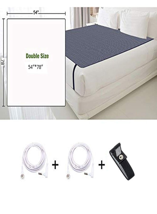 Amerthing Grounding Mats, Conductive Carbon Leatherette Pads for Better Sleep and Healthy, Relax Therapy Sheets (Full Size 54"x78"Inch) - Image 4