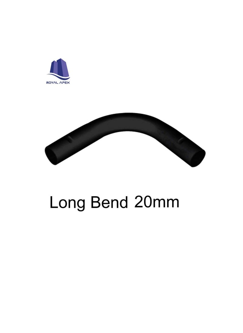 Generic PVC Electrical Conduit Pipe & Fittings for Indoor and Outdoor Electrical Wiring and Cabling (Pack of 10) (20mm, Long Bend)  - Image 2