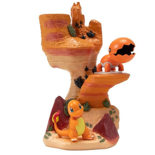 Jazwares Pokmon Desert Rocks Environment 6Inch MultiLevel Display Set with Two 2inch Battle Figures - Image 1