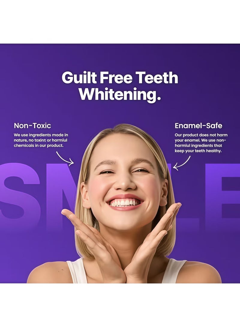 Feimuko 2-PACKS Teeth Whitening Strips |  30-Min Fast Results, Enamel-Safe & Sensitivity-Free for Stain Removal – Close-Fit Adhesion, Gentle Contact Feel 14 Strips*2 - Image 4