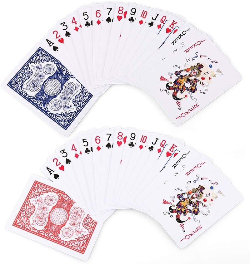 LotFancy Playing Cards Bulk, 144 Decks of Cards - 72 Blue and 72 Red, Poker Size Standard Index, for Blackjack, Euchre, Canasta Card Game, Casino Grade - Image 2