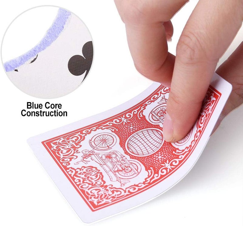 LotFancy Playing Cards Bulk, 144 Decks of Cards - 72 Blue and 72 Red, Poker Size Standard Index, for Blackjack, Euchre, Canasta Card Game, Casino Grade - Image 3