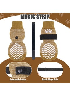 Non-Slip Dog Socks Double Sides Grips for Hardwood Floors Prevents Licking, Dog Shoes for Hot Pavement Traction Control Booties for Senior Dogs, Paw Protector for Small Medium Large Dogs - pzsku/Z7105F8B8FD5CA252F5BEZ/45/_/1691327215/90072c8c-4b55-467d-b1d7-659f5cc7730a