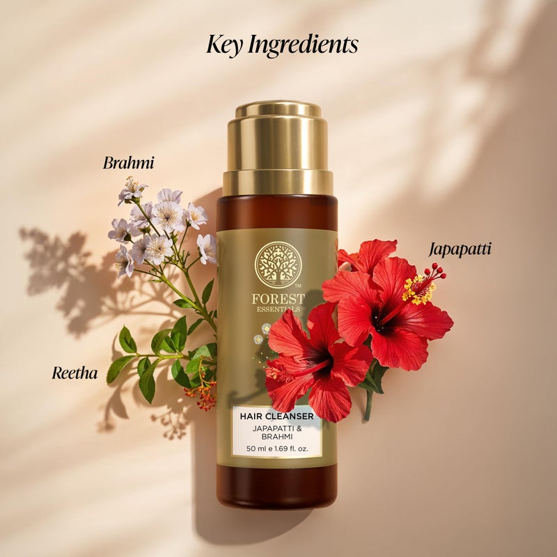 Forest Essentials Hair Cleanser, Japapatti and Brahmi, 50ml - Image 4