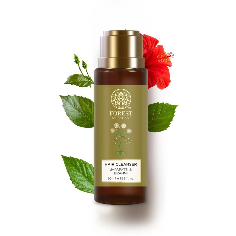 Forest Essentials Hair Cleanser, Japapatti and Brahmi, 50ml - Image 1