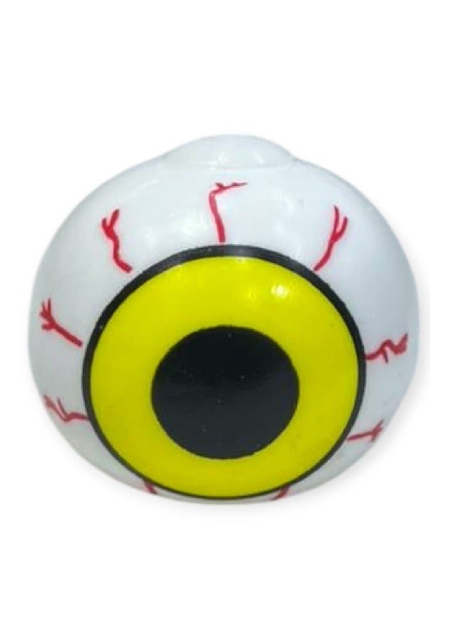 New Squishy Eyeballs,Stress Ball Toys,Soft Eyeball 1 Pcs Yellow