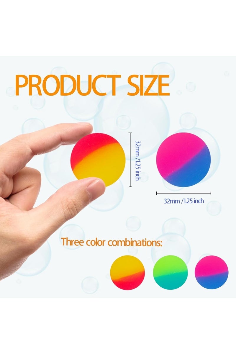 HAVEN Bouncy Balls for Kids – 24-Pack Colorful Rainbow Balls, Party Favors, Birthday Return Gifts, Pinata Fillers & Mini Toys for Boys and Girls - Image 4
