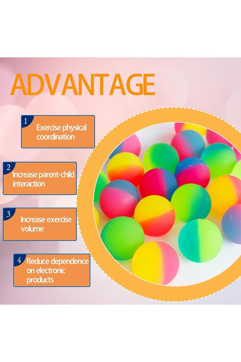 HAVEN Bouncy Balls for Kids – 24-Pack Colorful Rainbow Balls, Party Favors, Birthday Return Gifts, Pinata Fillers & Mini Toys for Boys and Girls - Image 5