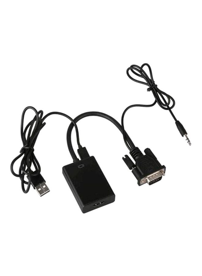 Beauenty HD Vga To Hdmi Computer To TV Adapter Cable VGA To HDMI With Audio And Power Supply  - Image 1