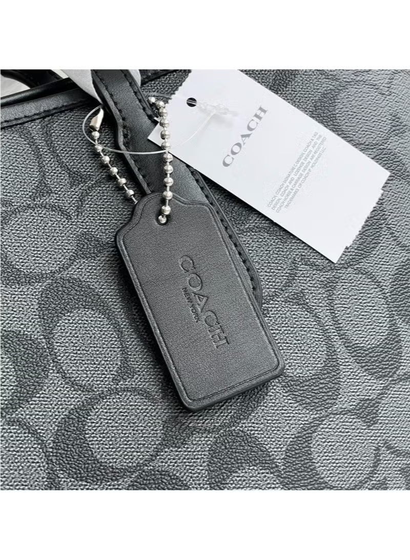 Coachoutlet Coach City Tote Bag In Signature Canvas Women's Fashion Versatile Large Capacity Large Size Handheld Shoulder Bag Tote Bag - Image 3