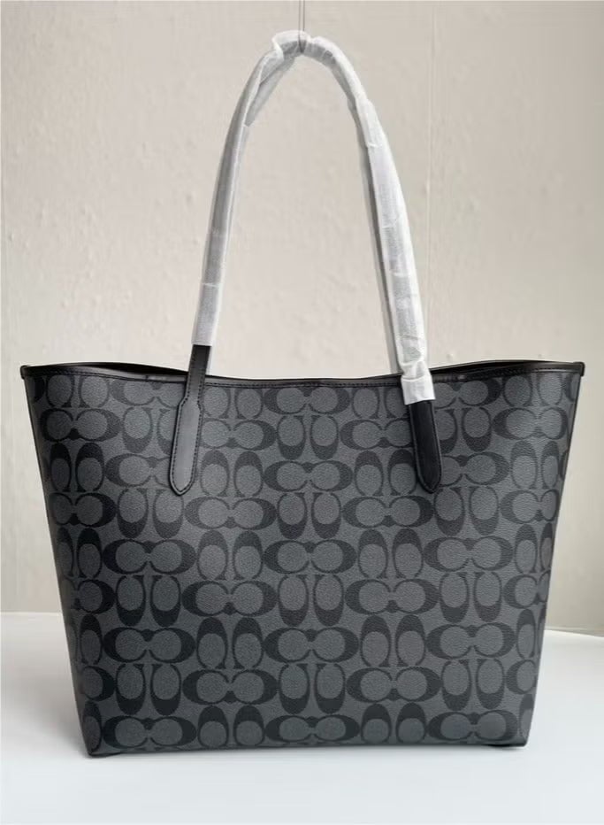 Coachoutlet Coach City Tote Bag In Signature Canvas Women's Fashion Versatile Large Capacity Large Size Handheld Shoulder Bag Tote Bag - Image 2