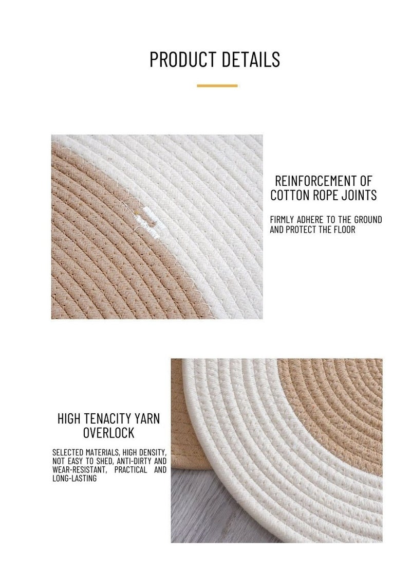 MEI HOME CENTER Hand Woven Jute Tassel Door Mat With Anti Slip Bottom (Size 70×40CM)  - Image 4