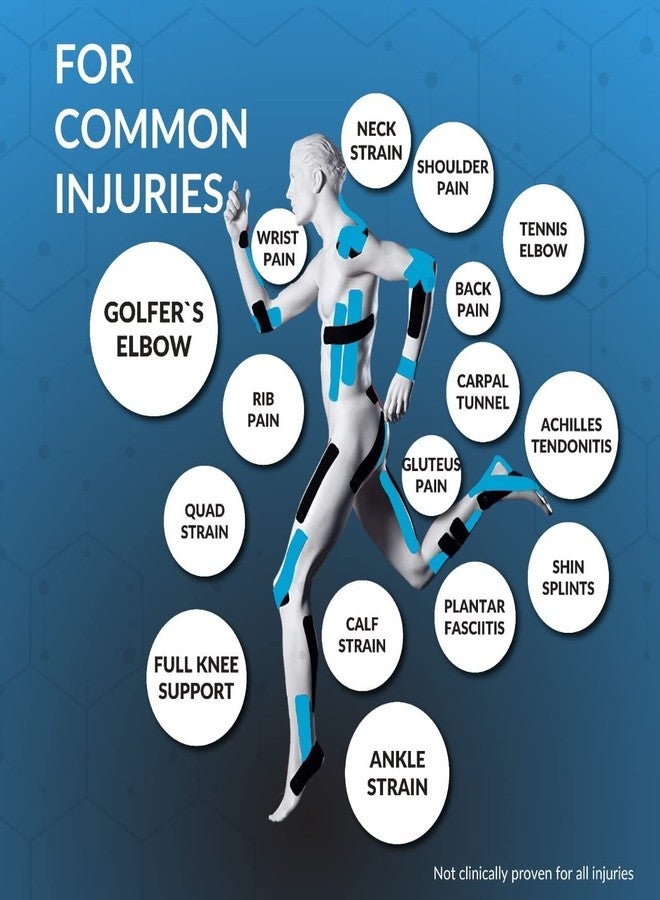 Suicune Kinesiology Tape - Athletic Tape Supports & Protects Muscles, Knees, Shoulders & Plantar Fasciitis -Waterproof & Hypoallergenic - Ideal for Sports Physiotherapy - Image 5