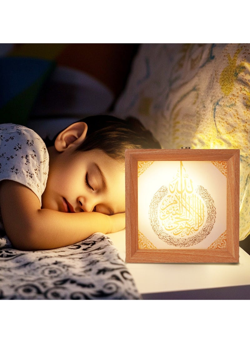 GALADUNE Wooden Night Light, Touch Control Table Lamp, Multi-Brightness with Continuous Dimming, Room, Holiday Party Decor, Replaceable Photo DIY Night Light Gift  - Image 5