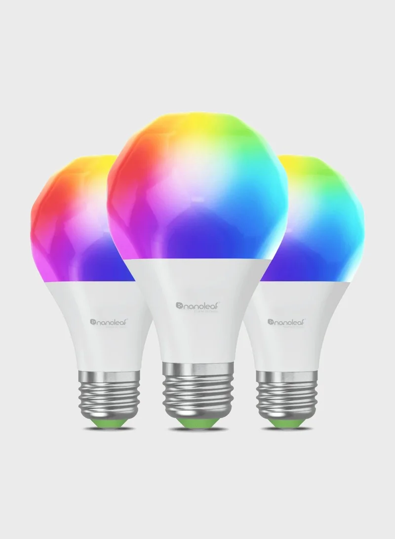 Nanoleaf Nanoleaf Essentials - Matter - E27 Smart A60 Bulb - 800Lm - White - 2700K-6500K - 220V-240V - 3 Pack