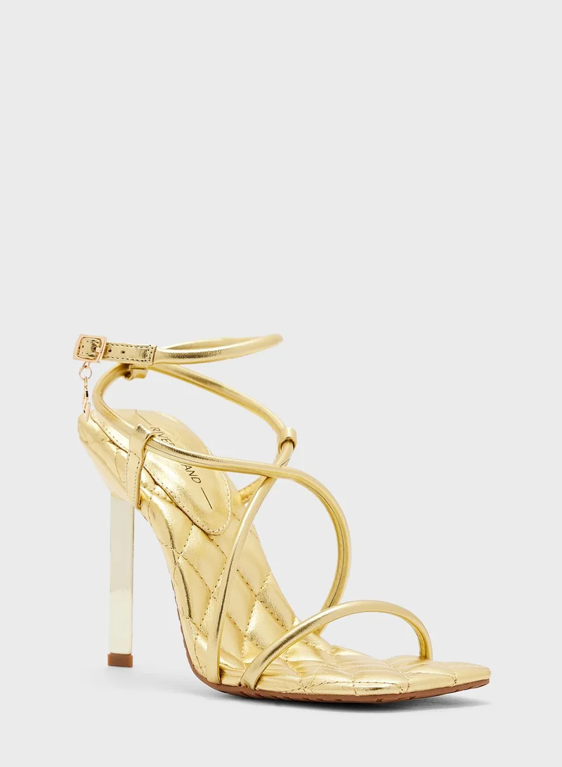 RIVER ISLAND Metal Heel Barely There Sandals