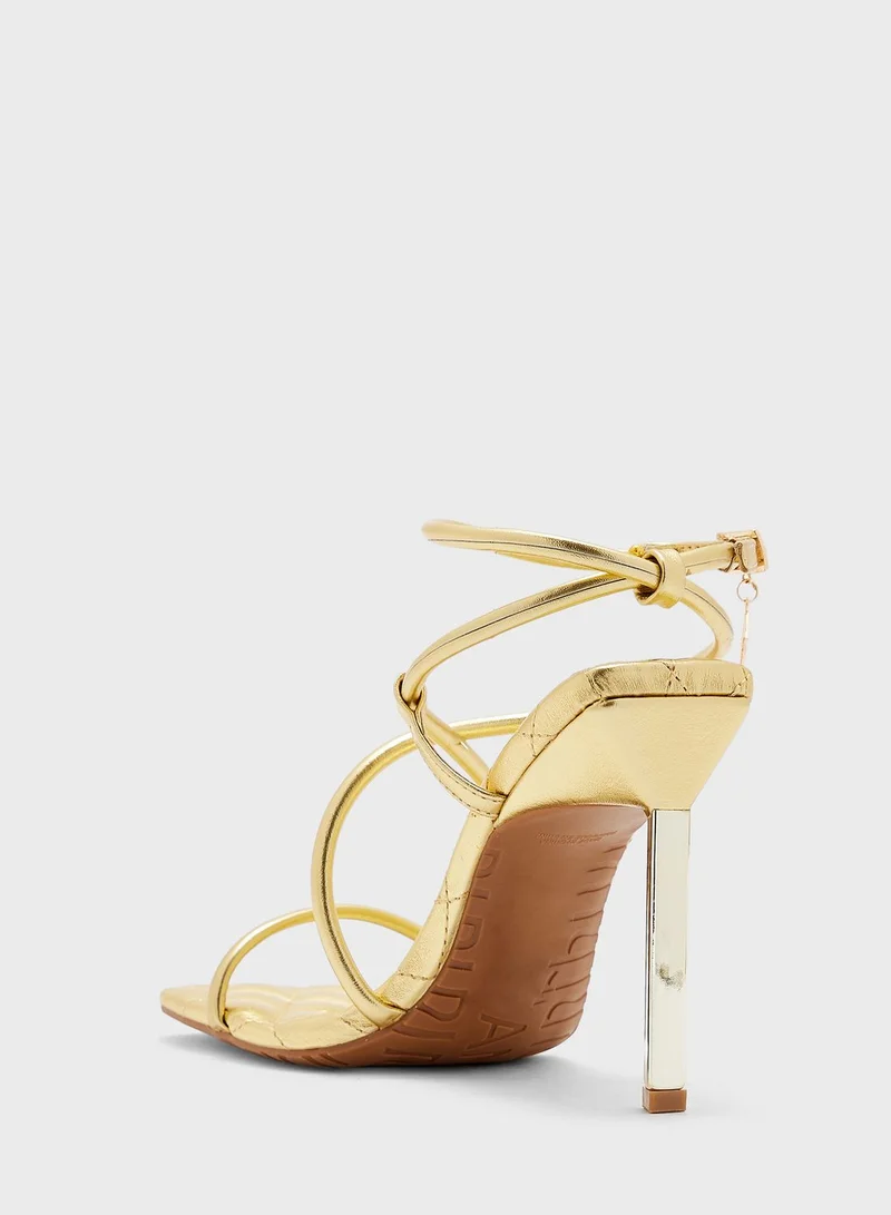 RIVER ISLAND Metal Heel Barely There Sandals
