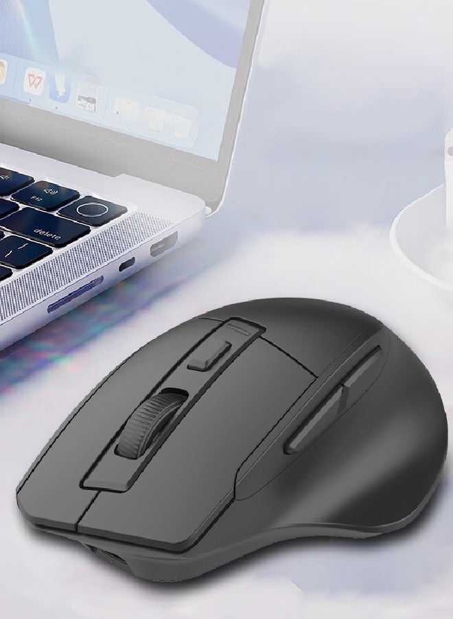 Seeken Workflow Ergonomic Wireless Mouse | Lag-free Gaming Mouse with 6D Buttons, Adjustable DPI for Precision | Comfortable Rubber Grip,  for Office Use | Windows & Mac Compatibility - Image 3