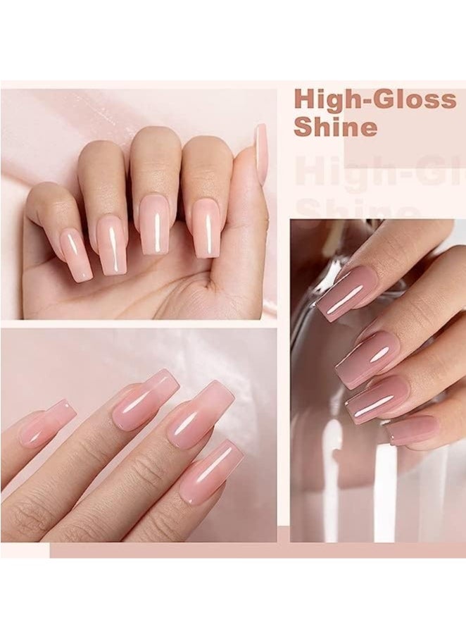 Nee Jolie - 2024 New 12 Color Poly Gel Nail Kit with UV Light Nails Extension Gel DIY at Home - Image 1
